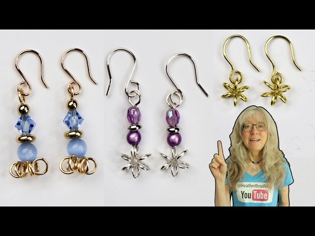 Coil Flowers - Day 1 - 10-Day Scrap Wire Earring Making Challenge