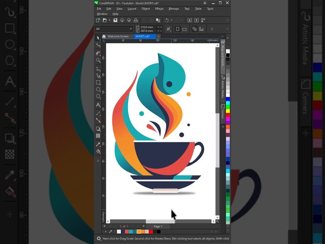 Watch This Cup Turn Into Art Before Your Eyes!