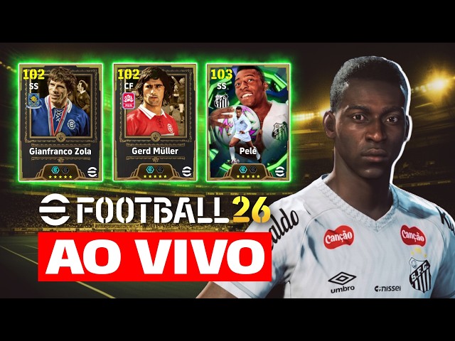 PACK OPENING EM BUSCA DOS CLÁSSICOS 🔥 | eFootball 2026 AO VIVO 🔴