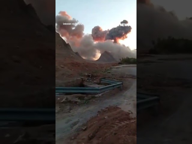 UP IN SMOKE: Dark clouds fill the sky in Iran's Isfahan Province #foxnews #iran #shorts