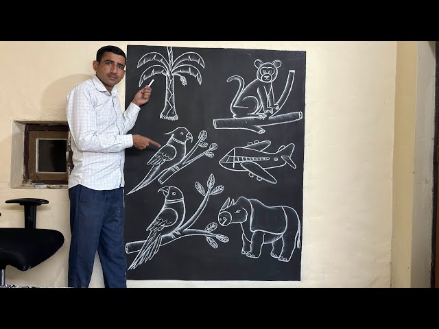 Easy numbers drawing tutorial || numbers art ||😳🤫 #numberart #artist #chalkartist 