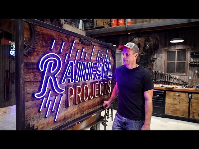 Fabricating a Metal, Wood, and LED Neon Sign