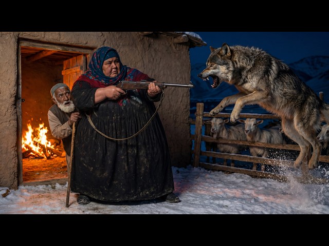 Life In Rural Afghanistan | A Couple Guarding Their Goats from a Wolf All Night