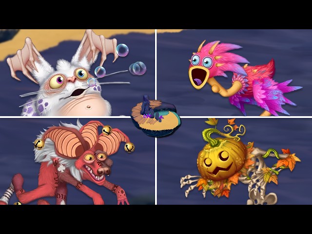 Wanderer Island Wave 6 - All Monster Sounds & Animations (My Singing Monsters: Dawn Of Fire)