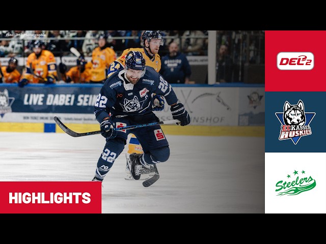 DEL2: EC Kassel Huskies vs. Bietigheim Steelers Game 3 | Highlights