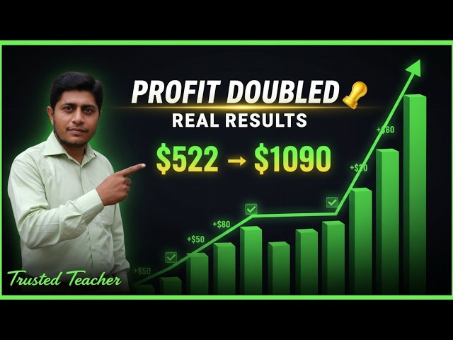 Double Account in One Day? 😱 $522 → $1090 | Live Proof Trading | Trusted Teacher