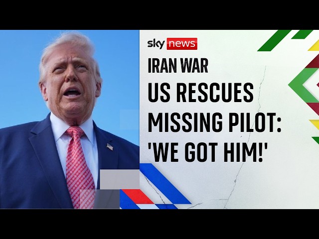 US rescues missing pilot whose F-15 fighter jet was downed in Iran