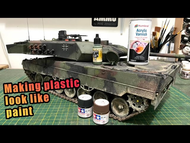 RC TANK HENG LONG LEOPARD 2A6 PANZER 7.0 HOW TO MAKE PLASTIC LOOK LIKE PAINT 🙂 BEGINNERS GUIDE