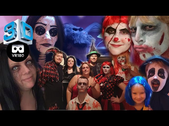 VR180 Insta360 Evo 5.7k Halloween party 2019,
