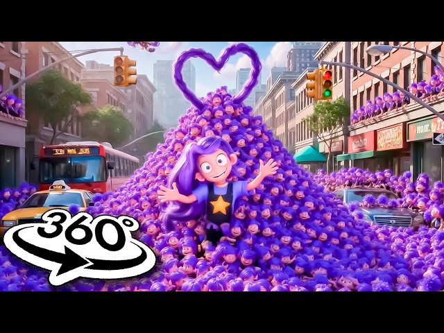 LILY LOVEBRAIDS the WHOLE CITY from Poppy Playtime Chapter 5 Animation | 360° VR 4K