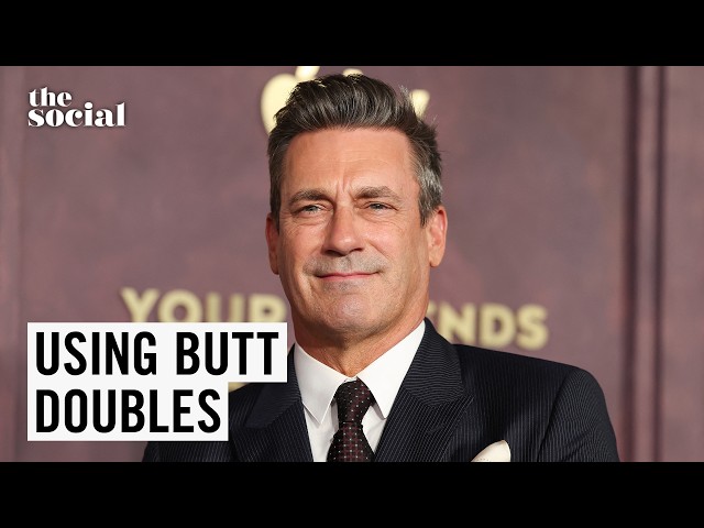 Jon Hamm Didn’t Use a Butt Double in Steamy Scene | The Social