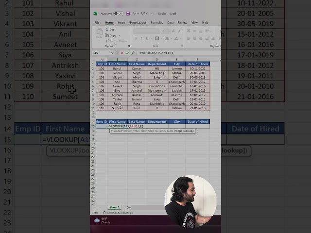 How To Use Vlookup Formula In Excel |@TrickyVikk #trending #excel #excelhacks #exceltips #exceltrick