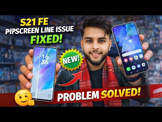 Samsung Galaxy S21 FE Display Line Problem Fix | Green Line Solution 2026 😱