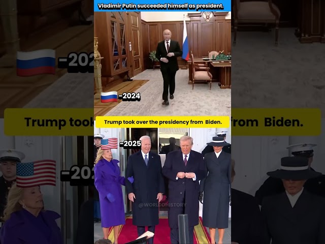 Trump–Obama–Biden changed, Putin has stayed in power since 2000 #trump #putin #biden #obama #shorts