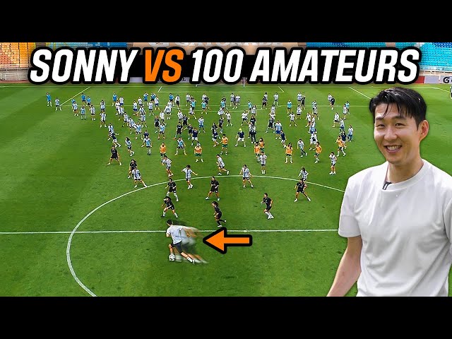 Heung min Son vs 100 Defenders