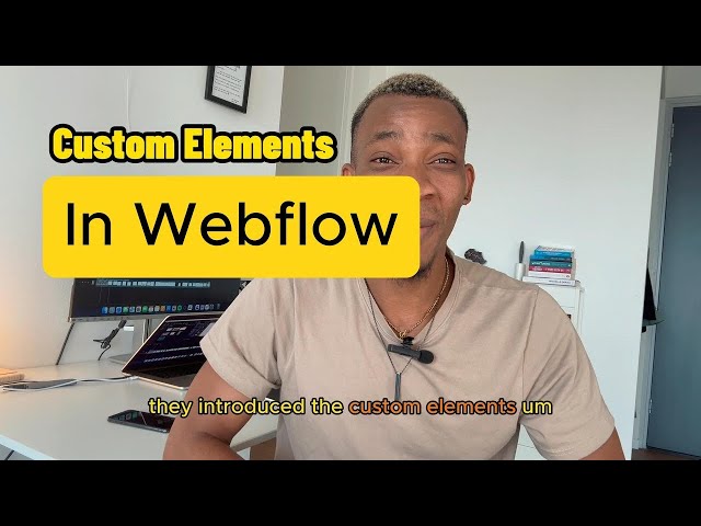 Webflow introduces Custom HTML Element । Webflow tutorial  |  David Anierobi