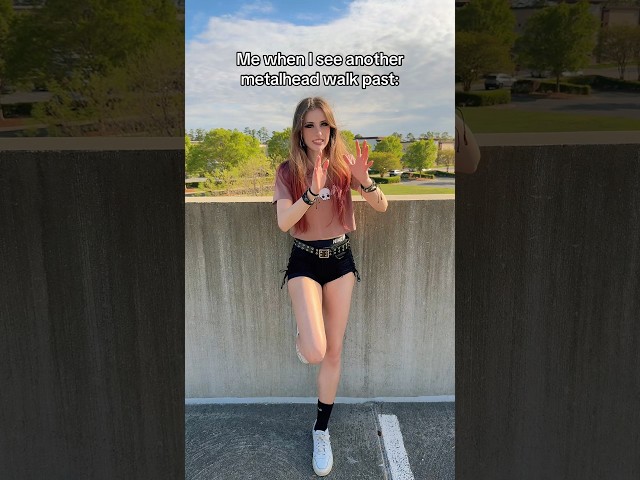 Me when I see another metalhead 😱 #metal #metalhead #alternative #emo #rock