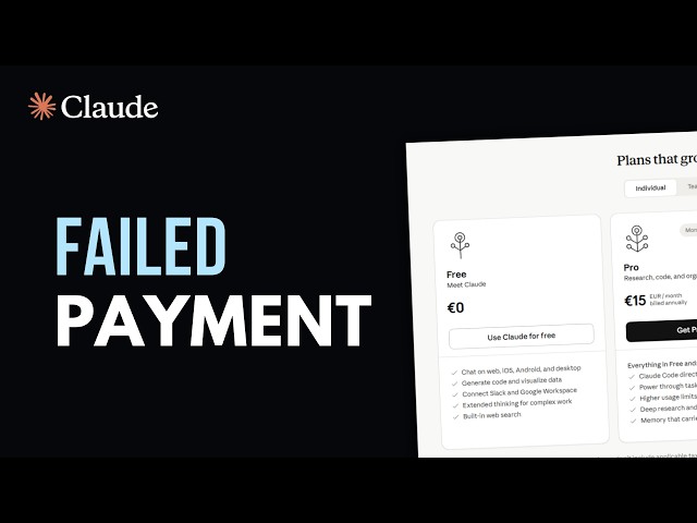 Claude AI Payment Failed? Quick Fixes to Get Claude Pro Now