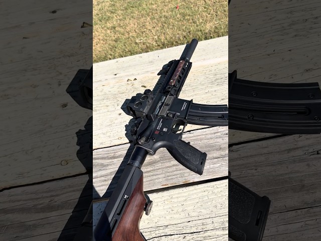 HK 416 22lr with wood