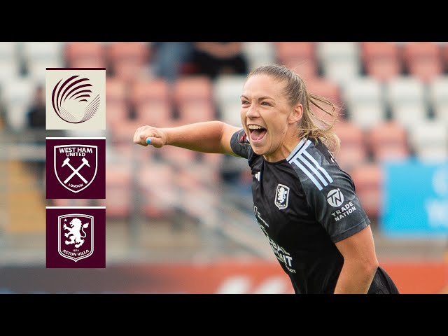 Hanson and Wilms score ROCKETS 🚀 | West Ham United Women v Aston Villa Women | HIGHLIGHTS