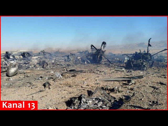 Iran showcases remains of US S-130 aircraft, Black Hawk helicopter downed in its territory
