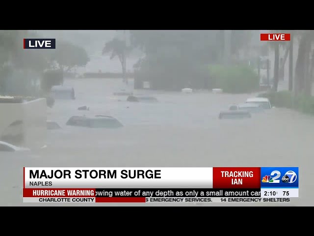 Hurricane Ian, WBBH-TV Channel 2 Ft. Myers FL Live Coverage, Sept. 28, 2022 (10:50 AM - 2:40 PM EDT)