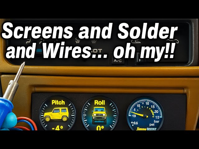 🛠️ Building Custom Digital Gauges for My Suzuki Jimny (3D Printing + Arduino + LCD!)