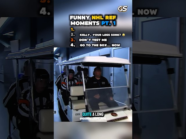 FUNNIEST NHL REF MOMENTS 😂🏒