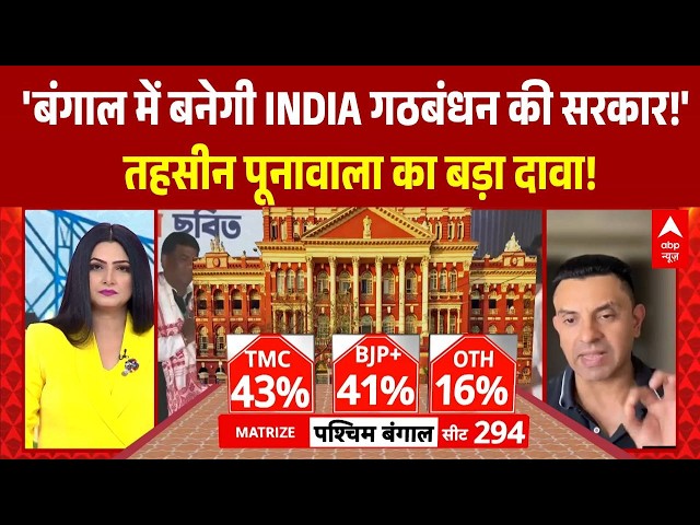 Chitra Tripathi: बंगाल में चुनाव से पहले Tehseen Poonawalla ने किया बड़ा दावा | Matrize Opinion Poll