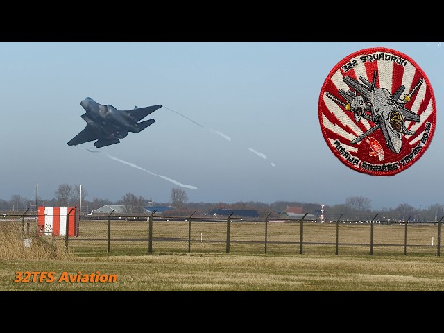 [4K] Historic Flight: NAF322 F-35A Full Sequence Departure for US and Japan🔴