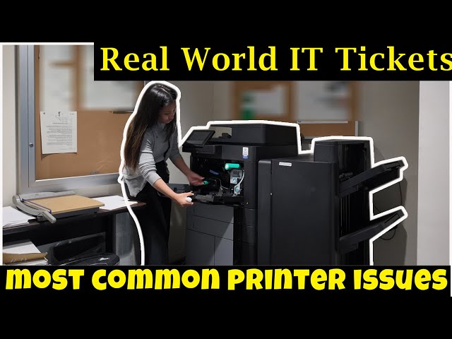 Troubleshooting the most common Printer issues | Real World IT Tickets (Ticket Thursday)