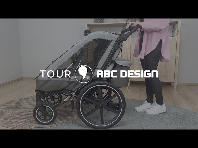 ABC Design Tour: 3in1 Fahrradanhänger für bis zu zwei Kinder zum Laufen, Joggen & Fahrradfahren