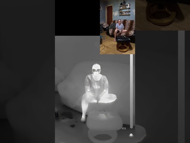 100% Proof of the Paranormal - Thermal Camera Captures Entity!! #shadow #peek #evil #ghost #haunted