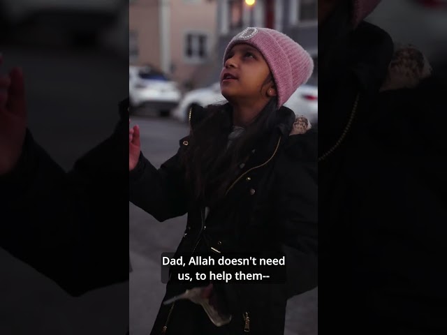 Muslim Child HELPS Syrian Family!😭 #shorts