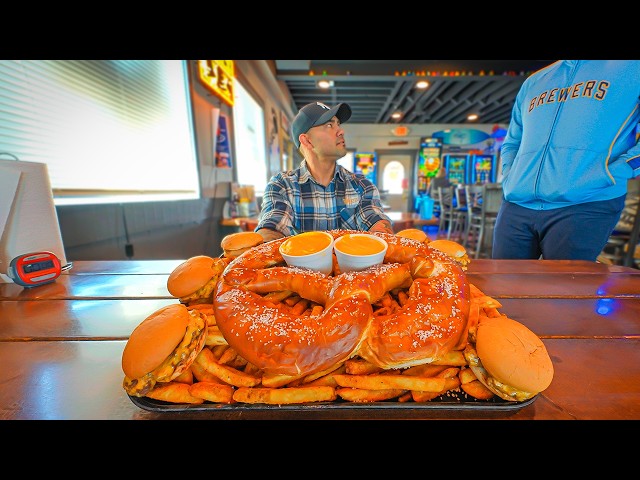 This GIANT Pretzel Challenge with Over 6 Pounds of Fries Has Been FAILED By Hundreds!