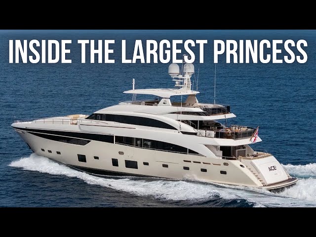 Touring the MOTHER OF ALL PRINCESS YACHTS | €15,000,000 40M Princess SuperYacht Tour