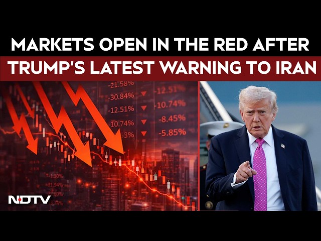 Stock Markets India | Sensex, Nifty Open In The Red After Trump's Latest Warning To Iran