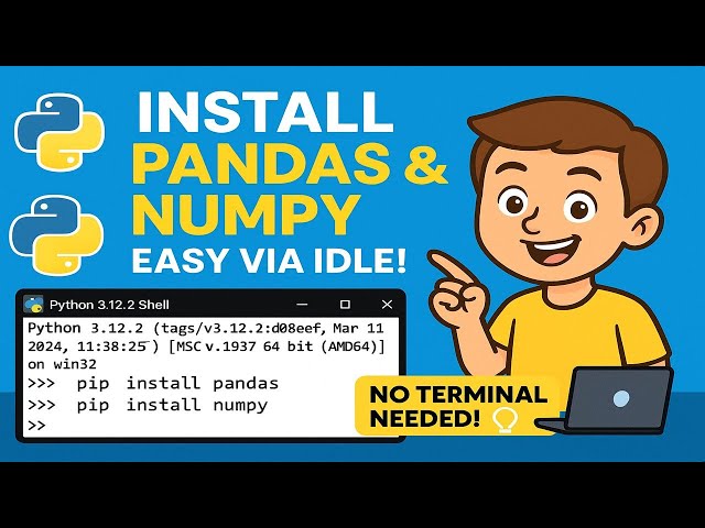 How to install pandas & numpy on Python 3.12 Windows | Beginner-Friendly