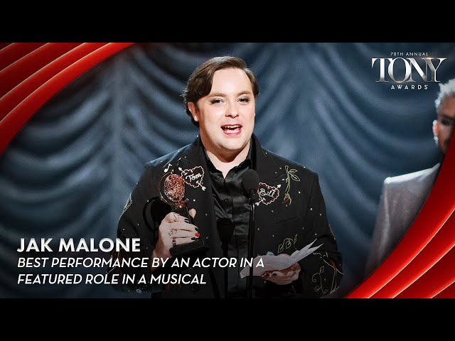 Jak Malone | 2025 Tony Awards Acceptance Speech