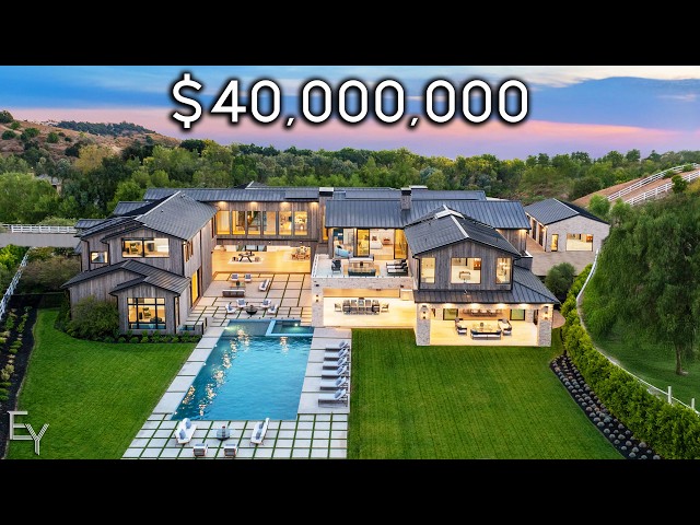 Inside a $40M Los Angeles Modern Farmhouse With a Bowling Alley!