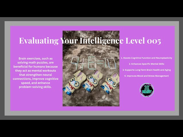 Evaluating Your Intelligence Level 006 #006 #3kBrandy #intelligence #math #evaluate #IQ #test #fyi