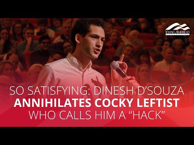 SO SATISFYING: Dinesh D'Souza annihilates cocky leftist who calls him a "hack"