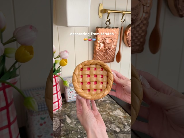Cherry Pie Plate 🍒🥧 #diy #crafts