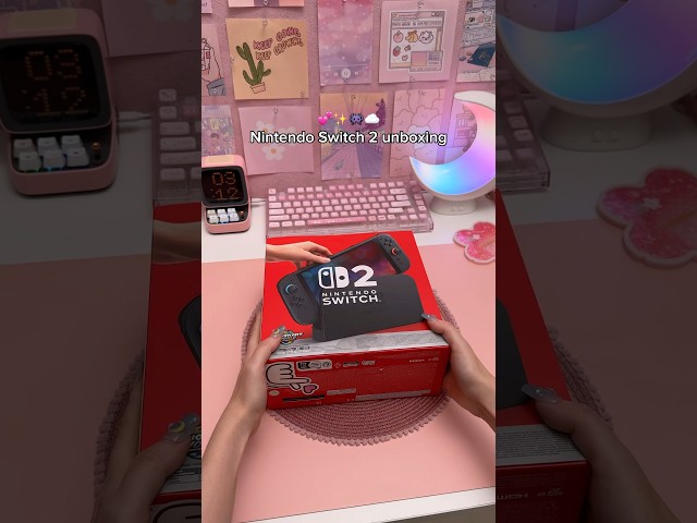 Nintendo Switch 2 Unboxing 😍🎮 Cozy gaming