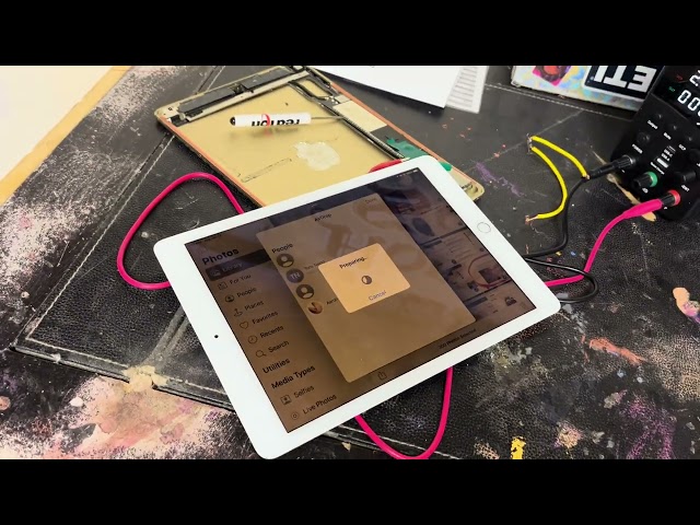 Hotwiring an iPad to recover photos #ipad #electronics #diy