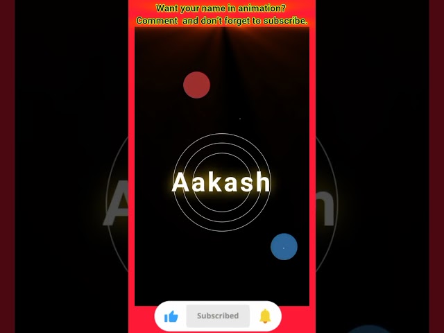 👉Aakash Name Animation 🔥 | HTML CSS Name Animation#explore#viral#trending#shortsfeed#foryou