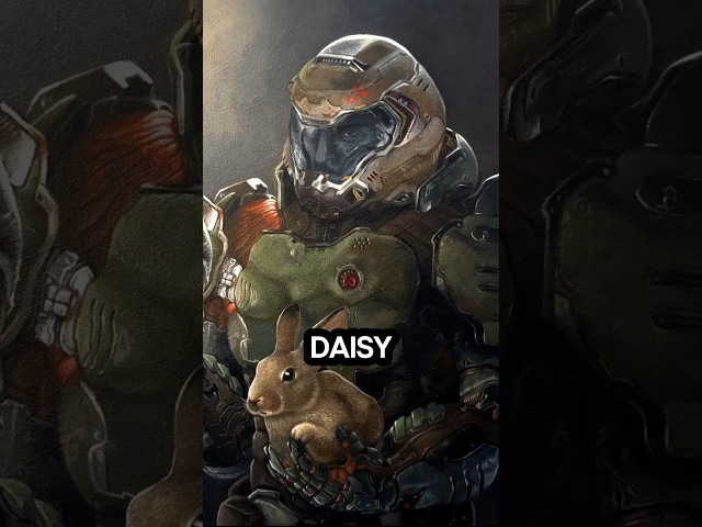 Doomguy has a pet rabbit? #shorts #games #doom