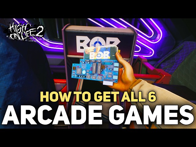 High on Life 2 - How To Get All 6 Arcade Game Cartridges (Throne of Games)