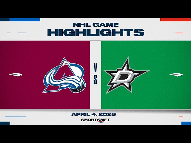 NHL Highlights | Avalanche vs. Stars - April 4, 2026