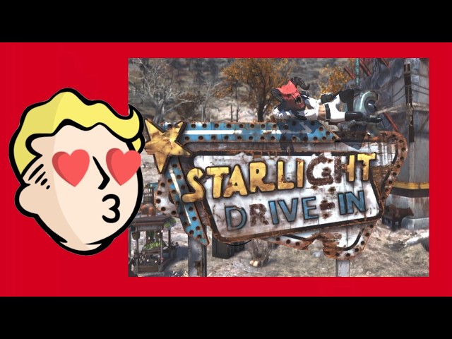 Starlight Drive-in Marquee Tour & Review Fallout 76 Guide walkthrough Season 24 Reward ur tickets?